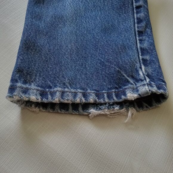 Wrangler Men's Mid Rise Regular Fit Straight Leg Blue Medium Wash Denim Jeans - Picture 11 of 14